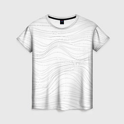 Женская футболка Белые волны