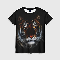 Женская футболка Тигр в Темноте Глаза Зверя
