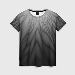 Женская футболка Коллекция Rays Лучи Черный Абстракция 661-11-w1
