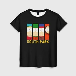 Футболка женская South Park - Южный парк главные герои, цвет: 3D-принт