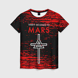 Женская футболка 30 Seconds to Mars - До марса 30 сек