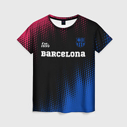 Футболка женская BARCELONA Barcelona Est 1899, цвет: 3D-принт