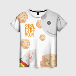 Женская футболка Shiba crypto