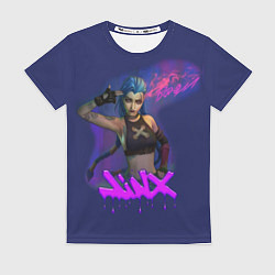 Женская футболка League Of Legends Arcane JINX BOOM