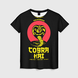 Футболка женская Cobra Kai California, цвет: 3D-принт