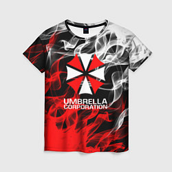 Женская футболка Umbrella Corporation Fire