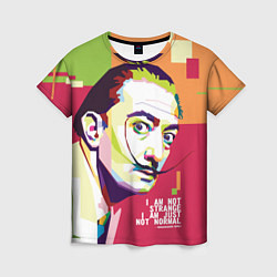 Футболка женская Salvador Dali - i am just not normal, цвет: 3D-принт