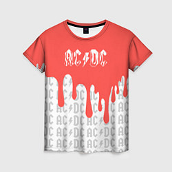 Женская футболка Ac dc : rock