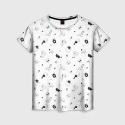 Женская футболка Набор смешных котов