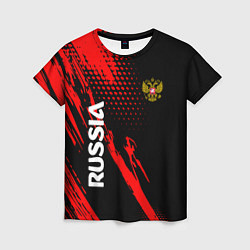 Женская футболка Russia Герб Геометрия