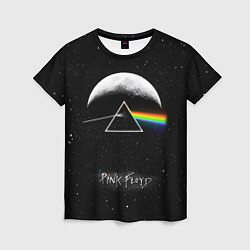 Женская футболка PINK FLOYD LOGO ПИНК ФЛОЙД ЗВЕЗДЫ