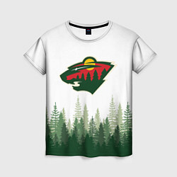 Женская футболка Minnesota Wild, Миннесота Уайлд Лес