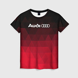 Женская футболка Audi геометрия