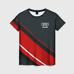Женская футболка Audi sport red