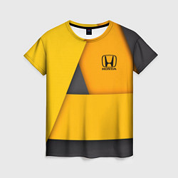 Женская футболка Honda - Yellow