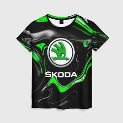 Футболка женская Skoda: Auto Logo, цвет: 3D-принт