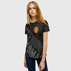 Футболка женская Manchester United , Манчестер Юнайтед, цвет: 3D-принт — фото 2