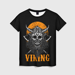 Женская футболка ЧЕРЕП ВИКИНГА VIKINGS SKULL