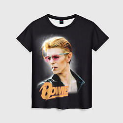 Женская футболка David Bowie Smoking