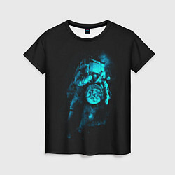 Женская футболка Неоновый астронавт Neon Astronaut