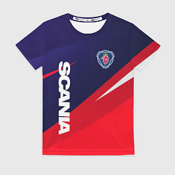 Футболка женская Scania Скания, цвет: 3D-принт