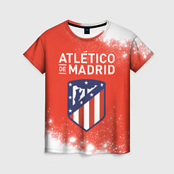 Женская футболка ATLETICO MADRID Брызги
