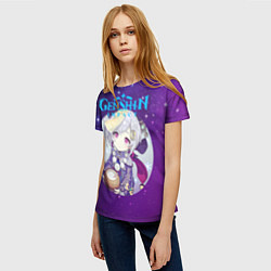 Футболка женская Qiqi Genshin, цвет: 3D-принт — фото 2