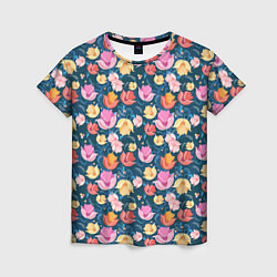 Женская футболка Поле цветов