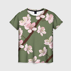 Женская футболка Деревья весной