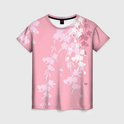 Женская футболка Цветущая ива