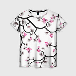 Женская футболка Цветущий шиповник