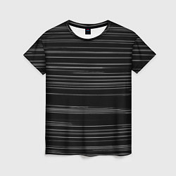 Женская футболка Узор H&S Полосы Черно-белый 119-9-35-5-f-2
