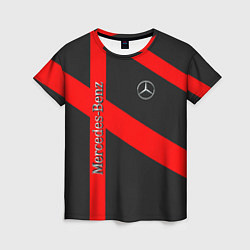 Женская футболка Mercedes мерседес amg