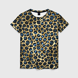 Женская футболка Стиль леопарда шкура леопарда