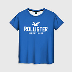Футболка женская Узор Blue Rollister Dope Street Market, цвет: 3D-принт