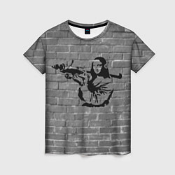 Женская футболка Мона Лиза Бэнкси Banksy