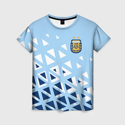 Футболка женская Сборная Аргентины футбол, цвет: 3D-принт