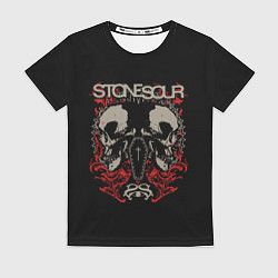 Футболка женская Stone Sour рок, цвет: 3D-принт