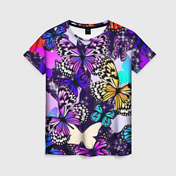Женская футболка Бабочки Butterflies