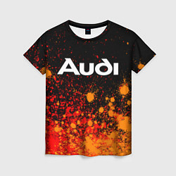 Женская футболка AUDI Краска