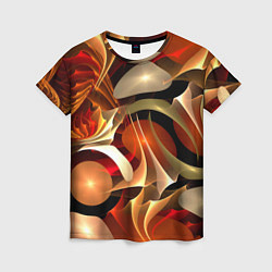 Женская футболка Абстрактные цифровые спирали