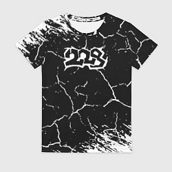 Футболка женская 228 rap трещины, цвет: 3D-принт