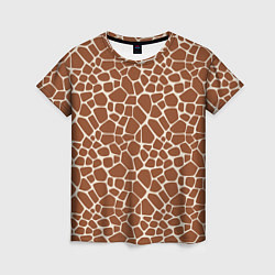 Женская футболка Шкура Жирафа - Giraffe
