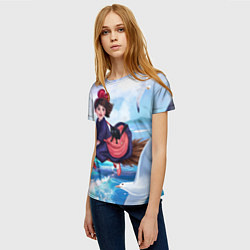 Футболка женская Ведьмина служба доставки Кики, цвет: 3D-принт — фото 2