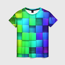 Женская футболка Color geometrics pattern Vanguard