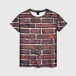 Футболка женская Brick Wall, цвет: 3D-принт
