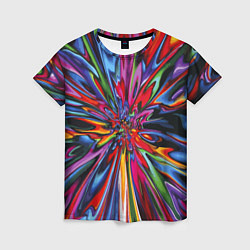 Женская футболка Color pattern Impressionism