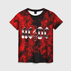 Женская футболка AC DC Rock N Roll