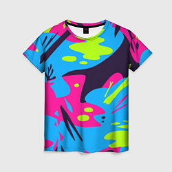 Женская футболка Color abstract pattern Summer