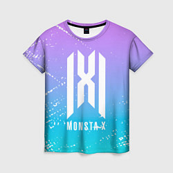 Женская футболка Monsta x neon